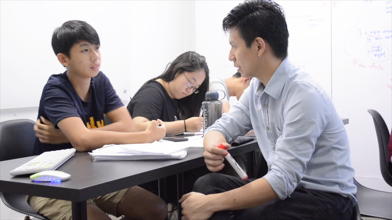 general paper tutor and students in Singapore